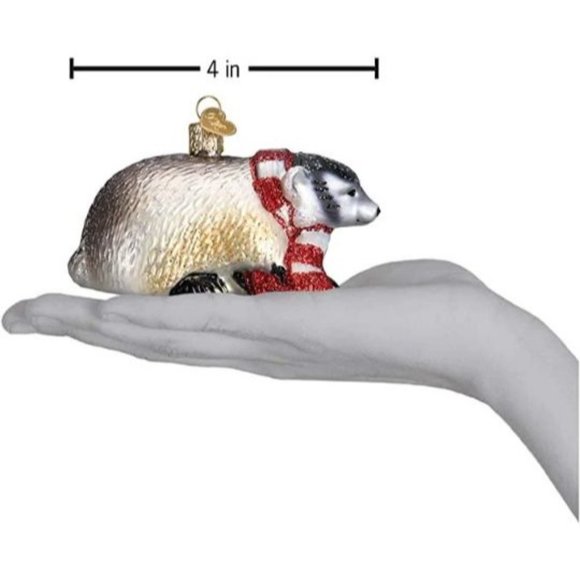 Old World Christmas Badger Ornament - Picture 2 of 2